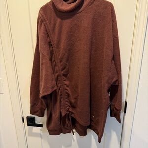 Tahari Rich Brown Cowl Neck Sweater